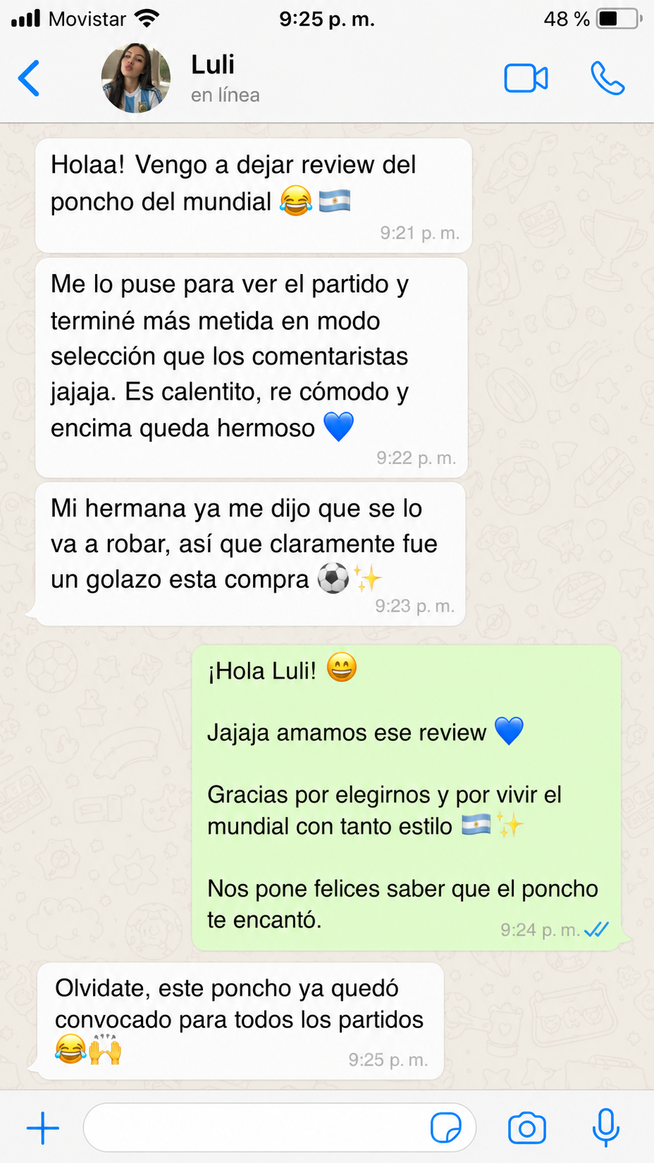 Review real de WhatsApp